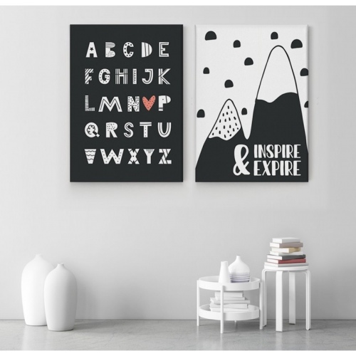 2 sets Inspire and Expire Alphabet -  Home - SWEET MURALE