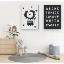 2 panneaux Lion et Alphabet -  Accueil - SWEET MURALE
