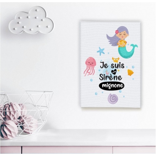 Je suis une Sirène mignone -  Illustrations - SWEET MURALE
