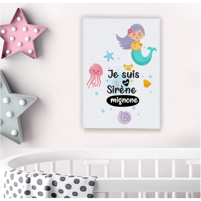 Je suis une Sirène mignone -  Illustrations - SWEET MURALE