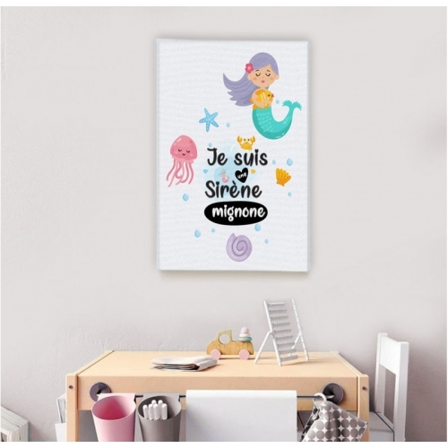 Je suis une Sirène mignone -  Illustrations - SWEET MURALE