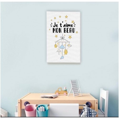 I love you my beau -  Illustrations - SWEET MURALE