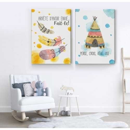 2 sets Stop wanting to do it Yellow Blue -  Home - SWEET MURALE