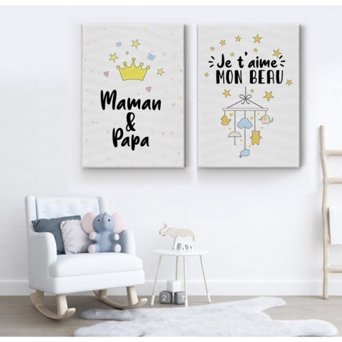 2 sets Mom and Dad -  Home - SWEET MURALE