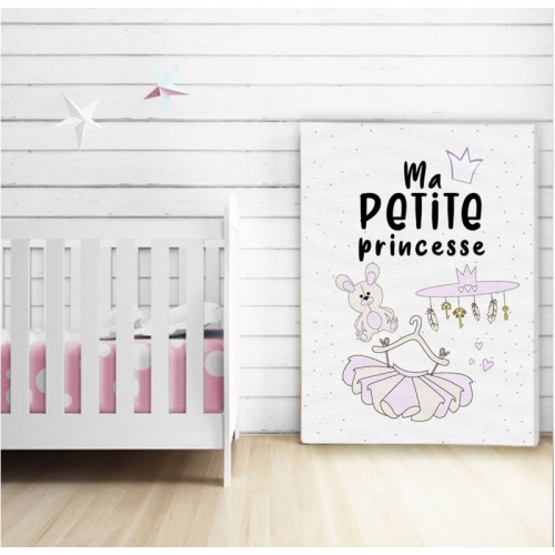My little purple princess -  Illustrations - SWEET MURALE