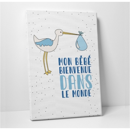 My baby Welcome to the world Blue -  Illustrations - SWEET MURALE