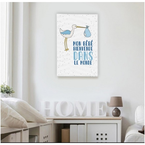 My baby Welcome to the world Blue -  Illustrations - SWEET MURALE