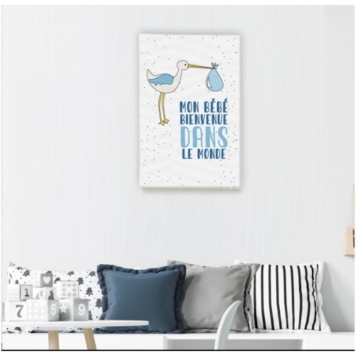 My baby Welcome to the world Blue -  Illustrations - SWEET MURALE