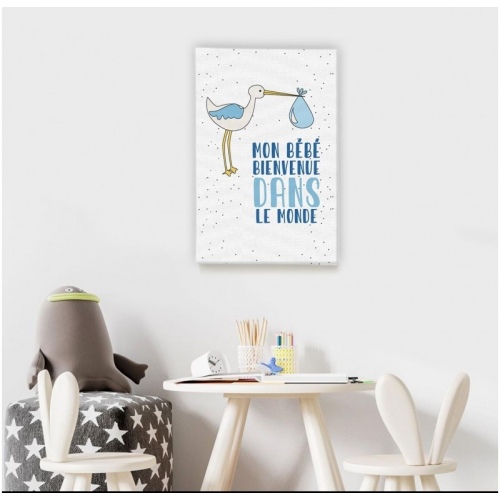 My baby Welcome to the world Blue -  Illustrations - SWEET MURALE