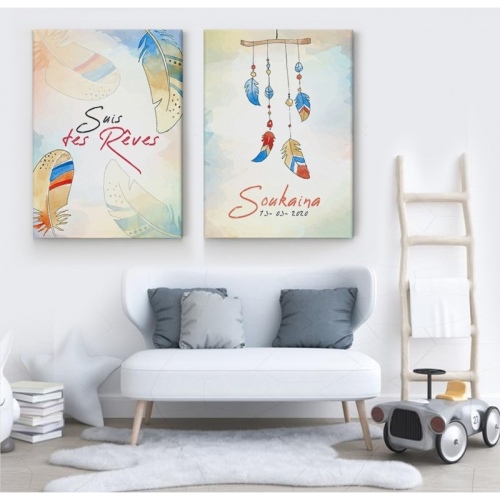 2 personalized sets Follow your Dreams -  Home - SWEET MURALE