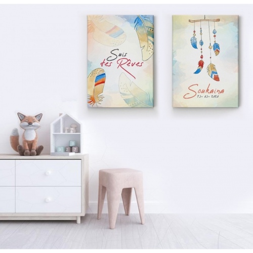 2 personalized sets Follow your Dreams -  Home - SWEET MURALE