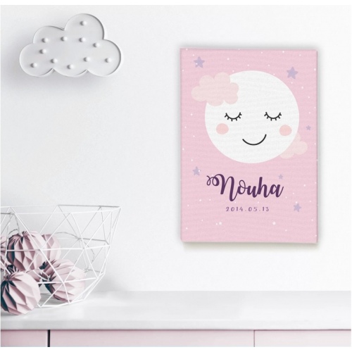 personalized Little moon -  Illustrations - SWEET MURALE