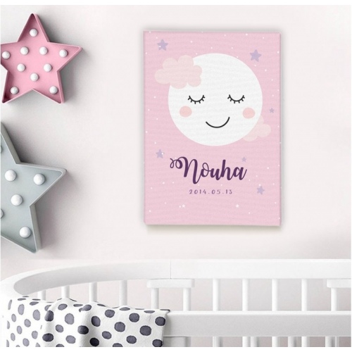 personalized Little moon -  Illustrations - SWEET MURALE