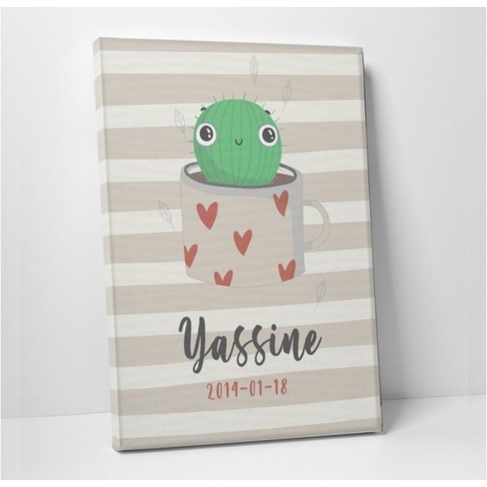 Personalized Cute Cactus -  Illustrations - SWEET MURALE