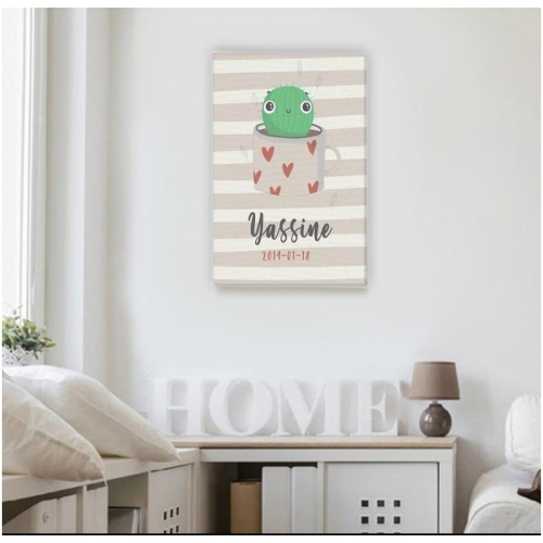 Personalized Cute Cactus -  Illustrations - SWEET MURALE