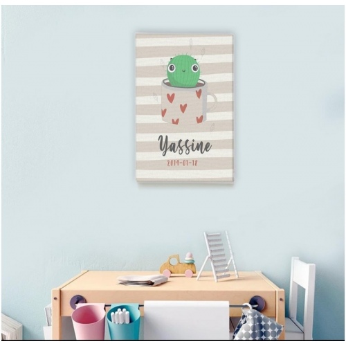 Personalized Cute Cactus -  Illustrations - SWEET MURALE