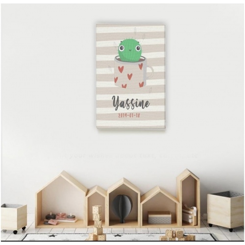 Personalized Cute Cactus -  Illustrations - SWEET MURALE