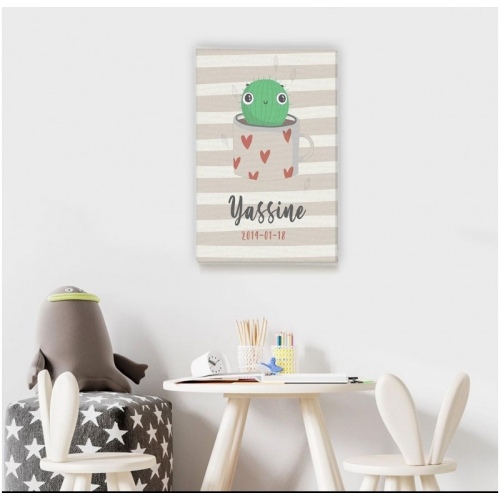Personalized Cute Cactus -  Illustrations - SWEET MURALE